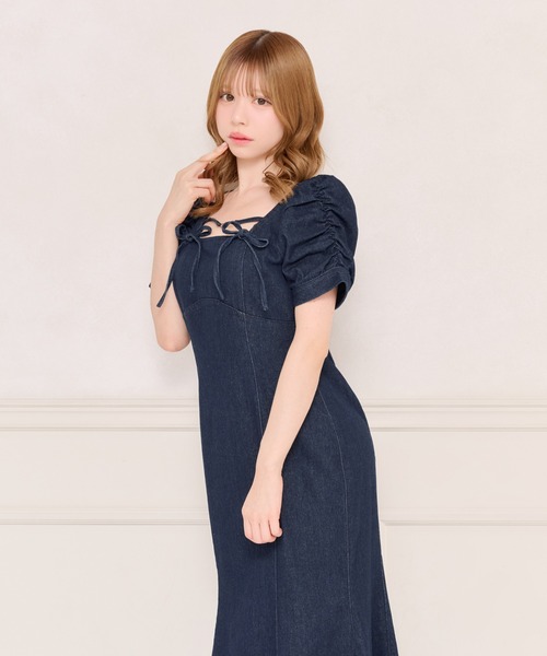 apres jour(アプレジュール)の「フロントチャームデニムマーメイドワンピース(ワンピース・レディース・ブラック系その他/ネイビー・MEDIUM/X-LARGE/SMALL)」の18枚目の写真