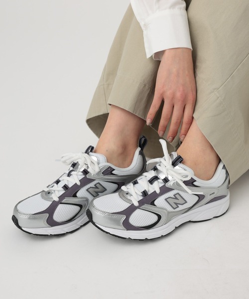 NEW BALANCE（ニューバランス）の「【new balance(ニューバランス)】U408（WOMEN）（スニーカー・レディース・ネイビー/ベージュ/グレー・MEDIUM/LARGE）」の2枚目の写真