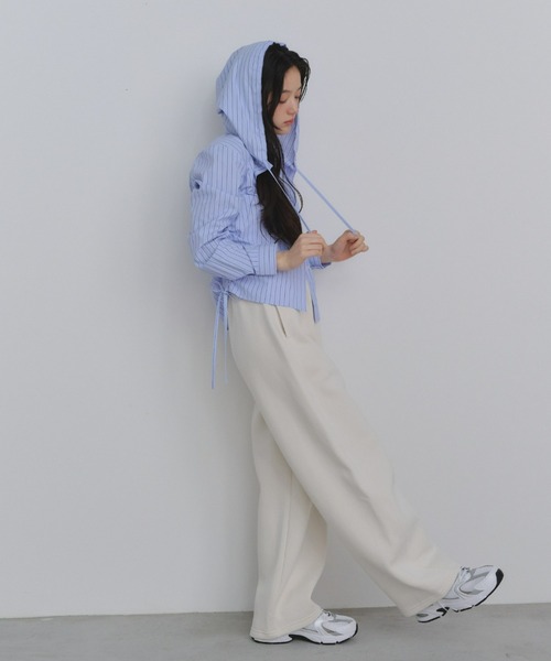 P.V.T(ピーブイティー)の「サイドドロストフーディーシャツ(シャツ/ブラウス・レディース・ブルー/Yellow/PINK・M)」の17枚目の写真