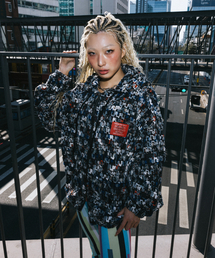 CONECTX（コネクト エックス）の「CONECTX Knit Signal Texture Zip Hoodie_Blue Mix（パーカー）」