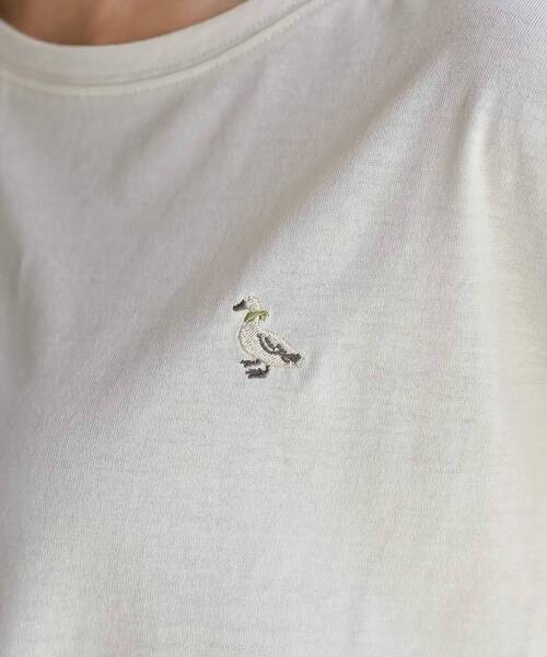 rps(アールピーエス)の「袖口レースワンポイント刺繍カットソー(Tシャツ/カットソー・レディース・アイボリー/ライトグレー/グリーン/イエロー・フリー)」の13枚目の写真
