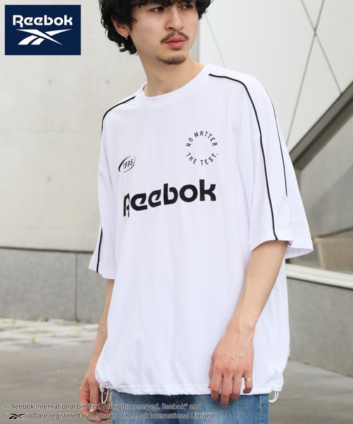 Reebok(リーボック)の「【Reebok/リーボック】ワッペン刺繍 ドローコード ゲームTシャツ(Tシャツ/カットソー・メンズ・ホワイト/チャコールグレー/グレイッシュベージュ/ブラック・LL/M/L)」の19枚目の写真