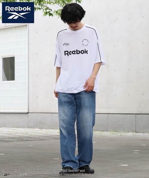 Reebok(リーボック)の「【Reebok/リーボック】ワッペン刺繍 ドローコード ゲームTシャツ(Tシャツ/カットソー・メンズ・ホワイト/チャコールグレー/グレイッシュベージュ/ブラック・LL/M/L)」の12枚目の写真