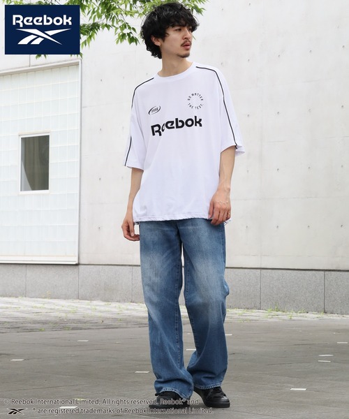 Reebok(リーボック)の「【Reebok/リーボック】ワッペン刺繍 ドローコード ゲームTシャツ(Tシャツ/カットソー・メンズ・ホワイト/チャコールグレー/グレイッシュベージュ/ブラック・LL/M/L)」の13枚目の写真