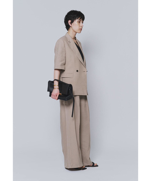 1er Arrondissement(プルミエアロンディスモン)の「リネンビスコースジャケット(その他アウター・レディース・ブラック系その他3/イエロー系その他5・38/36)」の7枚目の写真