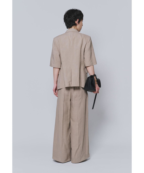 1er Arrondissement(プルミエアロンディスモン)の「リネンビスコースジャケット(その他アウター・レディース・ブラック系その他3/イエロー系その他5・38/36)」の8枚目の写真