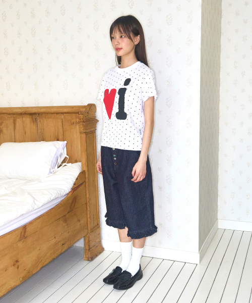 Video Jockey（ビデオジョッキー）の「ブイアイTシャツ[ホワイト]（Tシャツ/カットソー・レディース・ホワイト・X-SMALL/MEDIUM）」の4枚目の写真