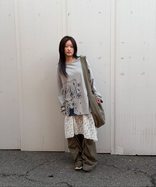 ITZAVIBE（イッザバイブ）の「REVERSIBLE STRIPE BAG - KHAKI（メッセンジャーバッグ・レディース・その他・FREE）」の6枚目の写真