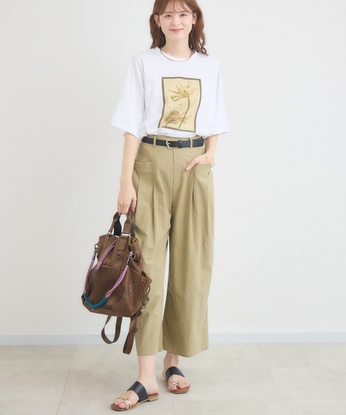 KATHARINE ROSS(キャサリンロス)の「【KATHARINE ROSS】スケルトンフラワーTシャツ(Tシャツ/カットソー・レディース・ブラウン/ホワイト・FREE)」の11枚目の写真