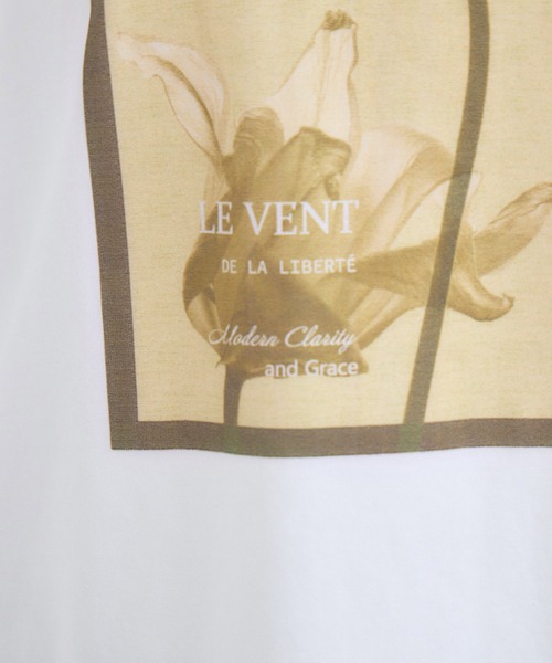 KATHARINE ROSS(キャサリンロス)の「【KATHARINE ROSS】スケルトンフラワーTシャツ(Tシャツ/カットソー・レディース・ブラウン/ホワイト・FREE)」の9枚目の写真