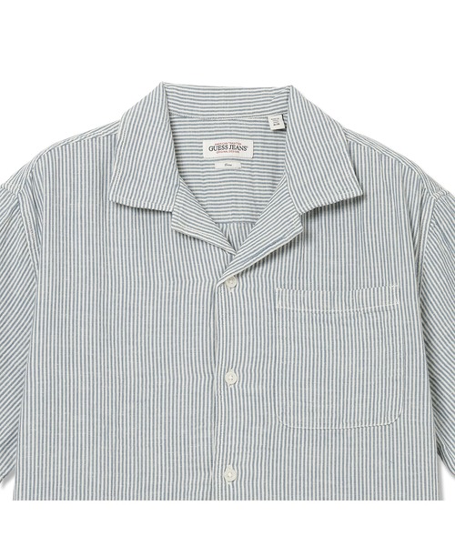 GUESS JEANS(ゲスジーンズ)の「GUESS JEANS Boxy Camp Shirt シャツ(シャツ/ブラウス・メンズ・カーキ/ライトブルー・MEDIUM/LARGE/SMALL/X-LARGE/XX-LARGE)」の5枚目の写真
