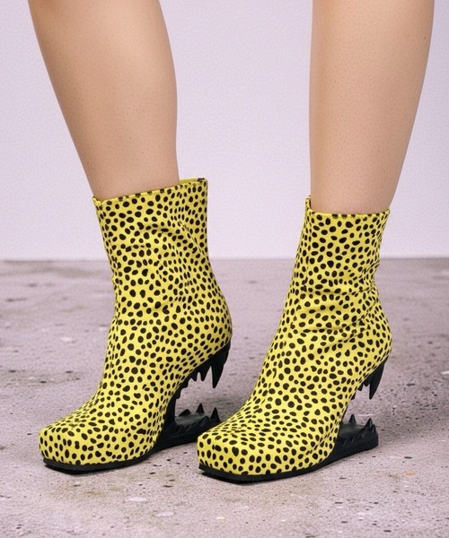 レオパード デザインヒールブーツ Charla Tedrick│Jeffrey Campbell