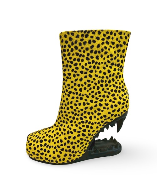 【ポールカージー】ミケーレ グッチ タイガーバックル ヒールブーツ レオパード デザインヒールブーツ Charla Tedrick│Jeffrey Campbell