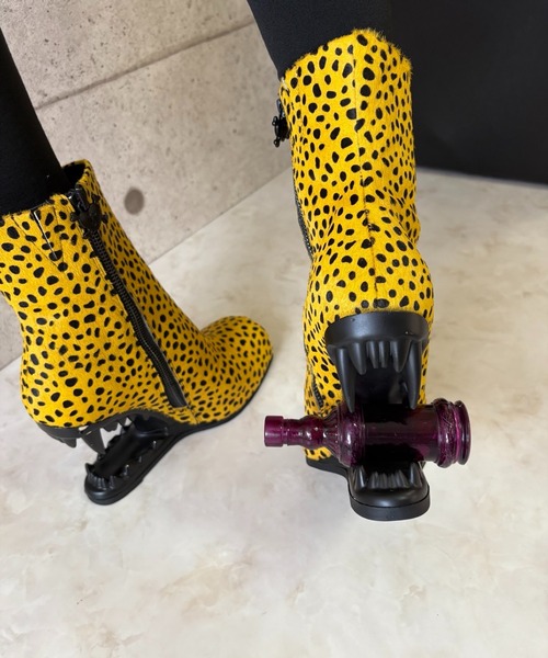 レオパード デザインヒールブーツ Charla Tedrick│Jeffrey Campbell