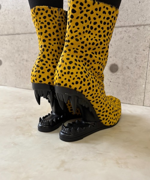 レオパード デザインヒールブーツ Charla Tedrick│Jeffrey Campbell