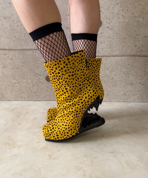 レオパード デザインヒールブーツ Charla Tedrick│Jeffrey Campbell