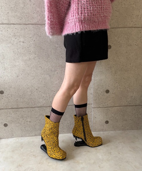 レオパード デザインヒールブーツ Charla Tedrick│Jeffrey Campbell