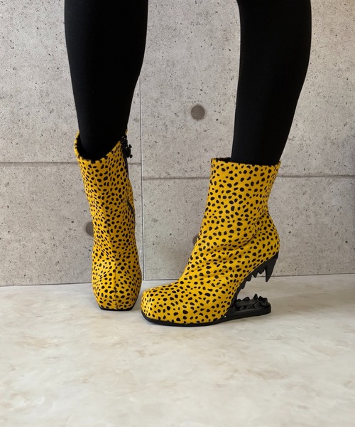 レオパード デザインヒールブーツ Charla Tedrick│Jeffrey Campbell