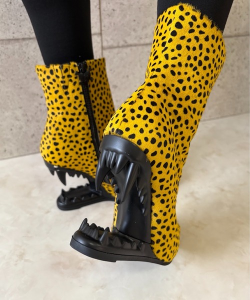 レオパード デザインヒールブーツ Charla Tedrick│Jeffrey Campbell
