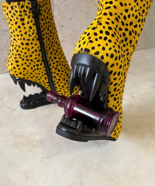レオパード デザインヒールブーツ Charla Tedrick│Jeffrey Campbell レオパード デザインヒールブーツ Charla Tedrick│Jeffrey Campbell