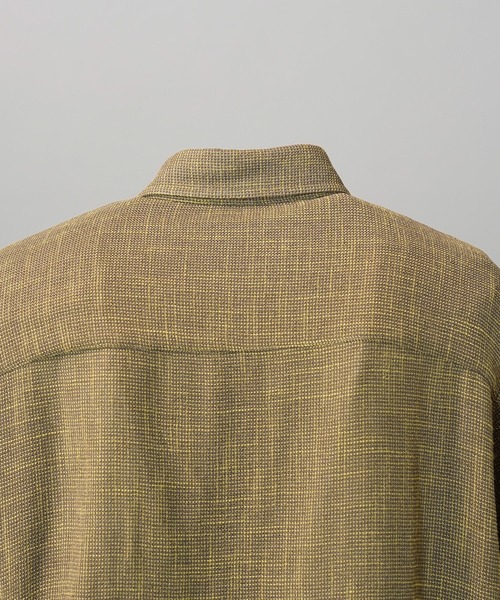 MAISON SPECIAL(メゾンスペシャル)の「《UNISEX》Dry KARAMI Mesh Prime-Over Asymmetric Shirred Shirt/ドライカラミメッシュプライムオーバーアシンメトリーシャーリングシャツ【MAISON SPECIAL/メゾンスペシャル】(シャツ/ブラウス・メンズ・ブラック/ブラウン・0/1/2)」の19枚目の写真