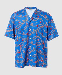 DIGAWEL（ディガウェル）の「Open-collar S/S shirt (apple&chain)（シャツ/ブラウス）」