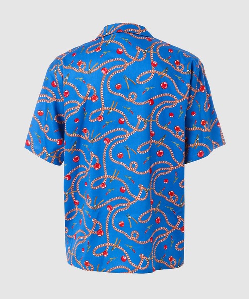 DIGAWEL（ディガウェル）の「Open-collar S/S shirt (apple&chain)（シャツ/ブラウス・メンズ・ミント/ブルー・2）」の4枚目の写真