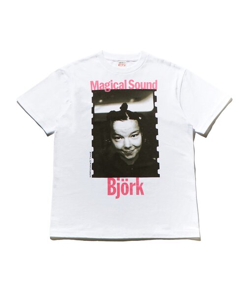 WHO'S WHO gallery(フーズフーギャラリー)の「【PETERANDERSON×VIDEO SHOP】 Bjork(Tシャツ/カットソー・レディース・ホワイト・MEDIUM/SMALL)」の6枚目の写真