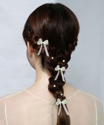 Zoule（ゾーラ）の「Zoule ゾーラ：HARU:HAIR シリーズ　Seal H-10　シールヘア(貼るヘアーアクセ)　シフォン　リボン（その他ヘアアクセサリー）」