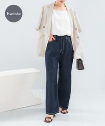 URBAN RESEARCH ROSSO WOMEN | 『別注』Lee×ROSSO　STRING DENIM PANTS(デニムパンツ)