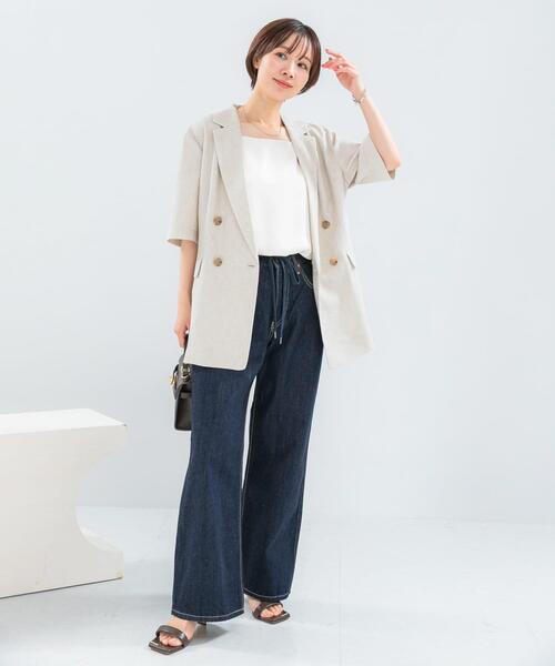 URBAN RESEARCH ROSSO WOMEN(アーバンリサーチ ロッソ)の「『別注』Lee×ROSSO STRING DENIM PANTS(デニムパンツ・レディース・ライトインディゴブルー/インディゴブルー・MEDIUM/SMALL/X-SMALL)」の22枚目の写真