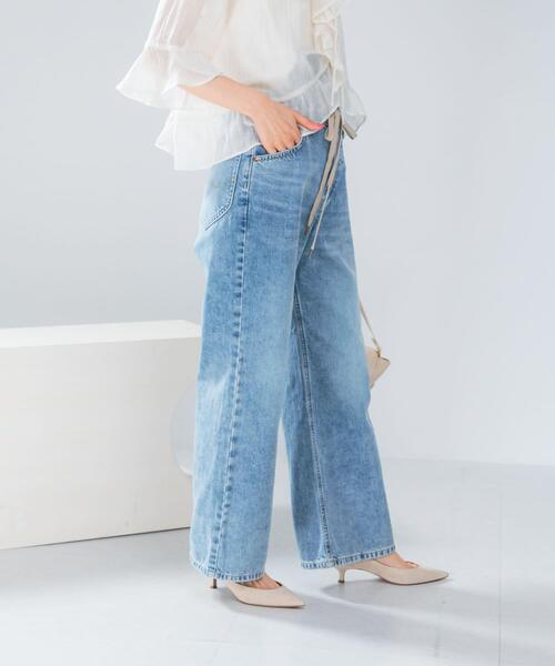 URBAN RESEARCH ROSSO WOMEN(アーバンリサーチ ロッソ)の「『別注』Lee×ROSSO STRING DENIM PANTS(デニムパンツ・レディース・ライトインディゴブルー/インディゴブルー・MEDIUM/SMALL/X-SMALL)」の17枚目の写真