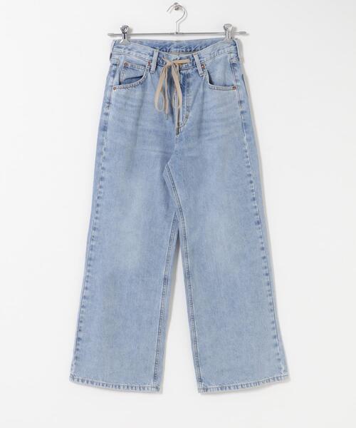 URBAN RESEARCH ROSSO WOMEN(アーバンリサーチ ロッソ)の「『別注』Lee×ROSSO STRING DENIM PANTS(デニムパンツ・レディース・ライトインディゴブルー/インディゴブルー・MEDIUM/SMALL/X-SMALL)」の9枚目の写真