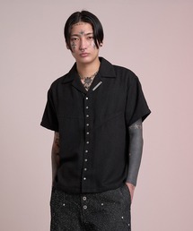 Stud Open Collar Shirt/スタッズオープンカラーシャツ