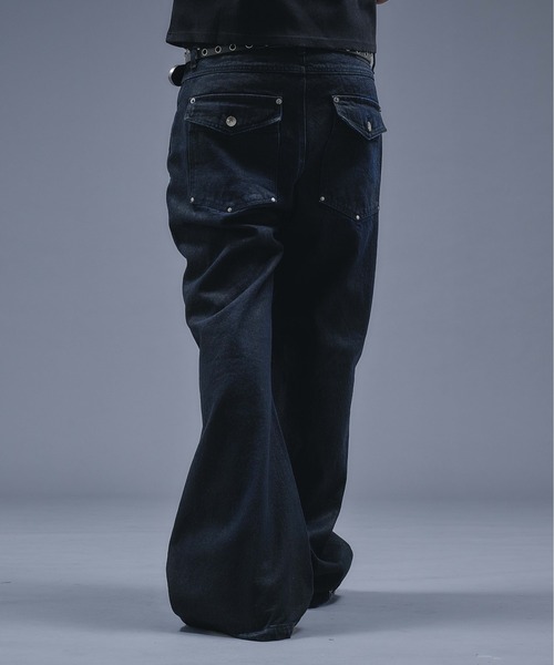 ワックスコーティング　フレアデニム 13oz Wax Coated Wide Flare Denim / 13オンスワックスコーティング