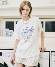 NICOLE BUTTERFLY SLEEVE TOP_CREAM LIGHT PURPLE