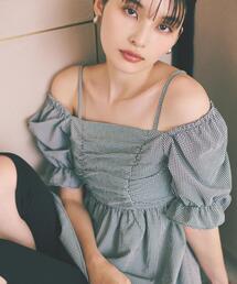 プロポーションボディドレッシング＊ギンガムチェック＊ブラウス PROPORTION BODY DRESSING - プロポーションボディドレッシング
