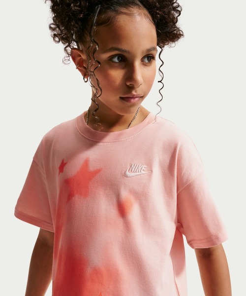 NIKE（ナイキ）の「ナイキ NIKE ナイキ YTH NSW ボクシー スター S/S Tシャツ（Tシャツ/カットソー・キッズ・サーモンピンク/オフホワイト・130cm/140cm/150cm/160cm）」の10枚目の写真