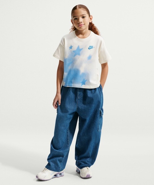 NIKE（ナイキ）の「ナイキ NIKE ナイキ YTH NSW ボクシー スター S/S Tシャツ（Tシャツ/カットソー・キッズ・サーモンピンク/オフホワイト・130cm/140cm/150cm/160cm）」の13枚目の写真
