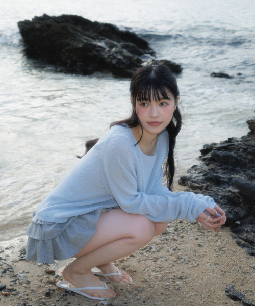 ROSEFRANTZ（ロゼフランツ）の「Boatneck Sheer Basic Knit [Sky Blue]（ニット/セーター・レディース・スカイブルー・OS）」の11枚目の写真