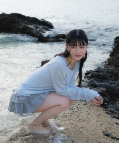 ROSEFRANTZ（ロゼフランツ）の「Boatneck Sheer Basic Knit [Sky Blue]（ニット/セーター・レディース・スカイブルー・OS）」の12枚目の写真