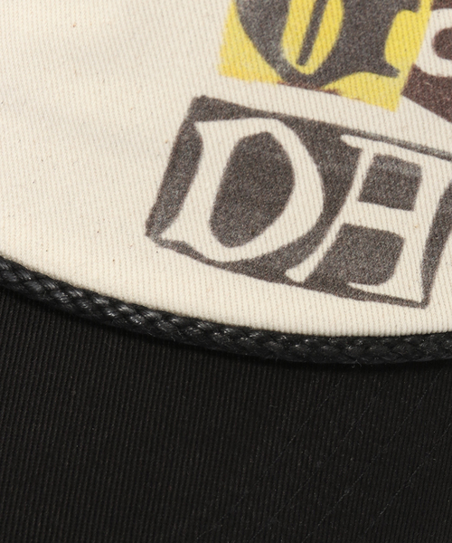 OPEN Yy(オープンワイワイ)の「【Geek Office / ギークオフィス】OPEN YY / Woven YY PHONETIC TRUCKER CAP(キャップ・レディース・ブラック/ブラウン・FREE)」の7枚目の写真