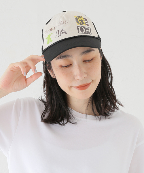 OPEN Yy(オープンワイワイ)の「【Geek Office / ギークオフィス】OPEN YY / Woven YY PHONETIC TRUCKER CAP(キャップ・レディース・ブラック/ブラウン・FREE)」の9枚目の写真