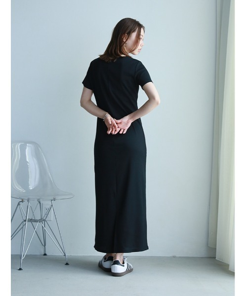 fifth(フィフス)の「カップ付きリブワンピース(ワンピース・レディース・ブラック/チャコールグレー・M/XS)」の8枚目の写真