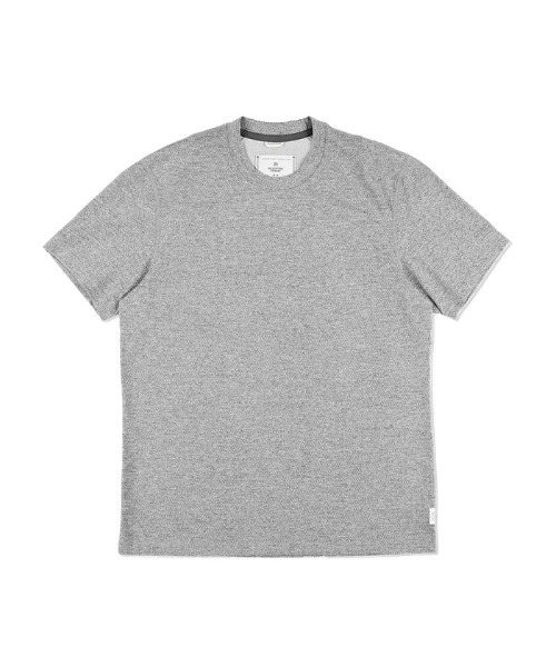 Lafayette(ラファイエット)の「レイニングチャンプ【Reigning Champ】- 半袖Tシャツ【SOLOTEX MESH T-SHIRT RC-1317】(Tシャツ/カットソー・メンズ・ブラック/ヘザーグレー・M/XL)」の2枚目の写真