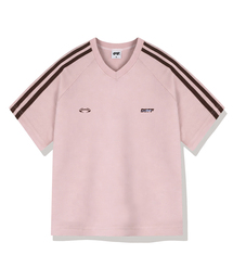 DIIFF（ディフ）の「ダブルストリップトラックVネック半袖Tシャツ4カラー[DISV_1002]（Tシャツ/カットソー）」