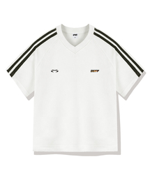 DIIFF（ディフ）の「ダブルストリップトラックVネック半袖Tシャツ4カラー[DISV_1002]（Tシャツ/カットソー）」