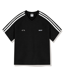 DIIFF（ディフ）の「ダブルストリップトラックVネック半袖Tシャツ4カラー[DISV_1002]（Tシャツ/カットソー）」