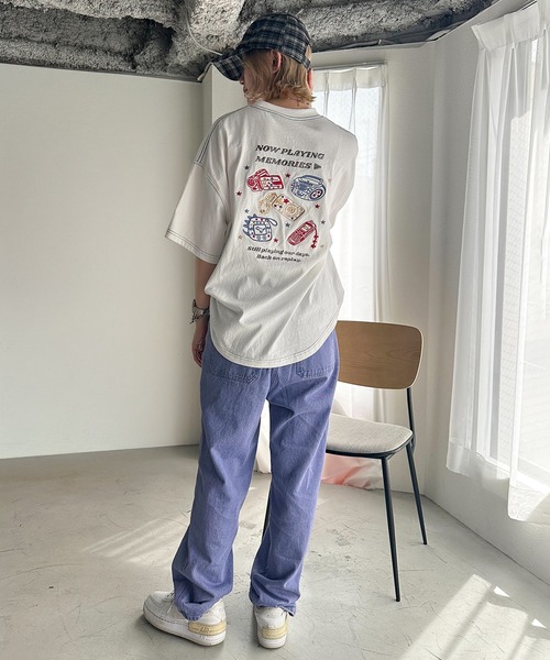 DOUBLE NAME(ダブルネーム)の「00’s Gadges刺しゅうTEE(Tシャツ/カットソー・レディース・オフホワイト/オレンジ/ブラック系・FREE)」の15枚目の写真