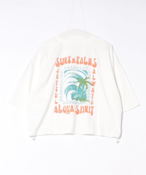 Kahiko(カヒコ)の「【Kahiko】SURF&Palms アラホウUVカットTシャツ(Tシャツ/カットソー・レディース・ホワイト/ブラック系その他/グリーン系その他/ブラック/ホワイト系その他/ミント・FREE)」の2枚目の写真